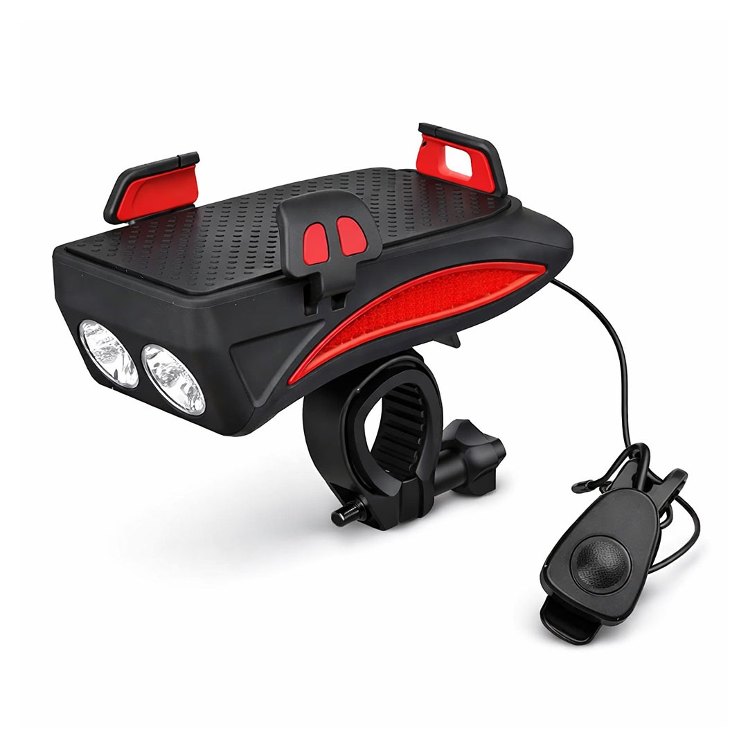 Linterna Bicicleta Bocina Base Celular